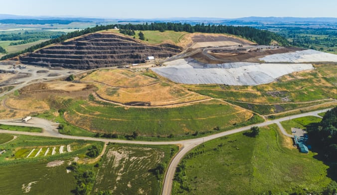 bare dirt covered hill