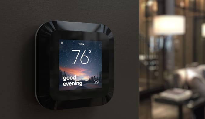 A smart thermostat