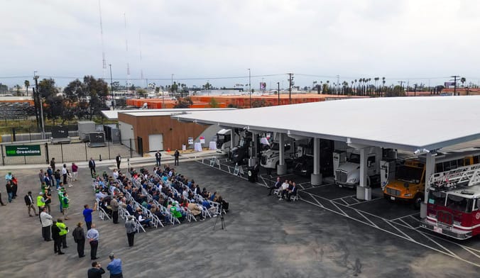 Greenlane held a ribbon cutting for its first large-scale electric vehicle charging depot in Colton, California in April 2025